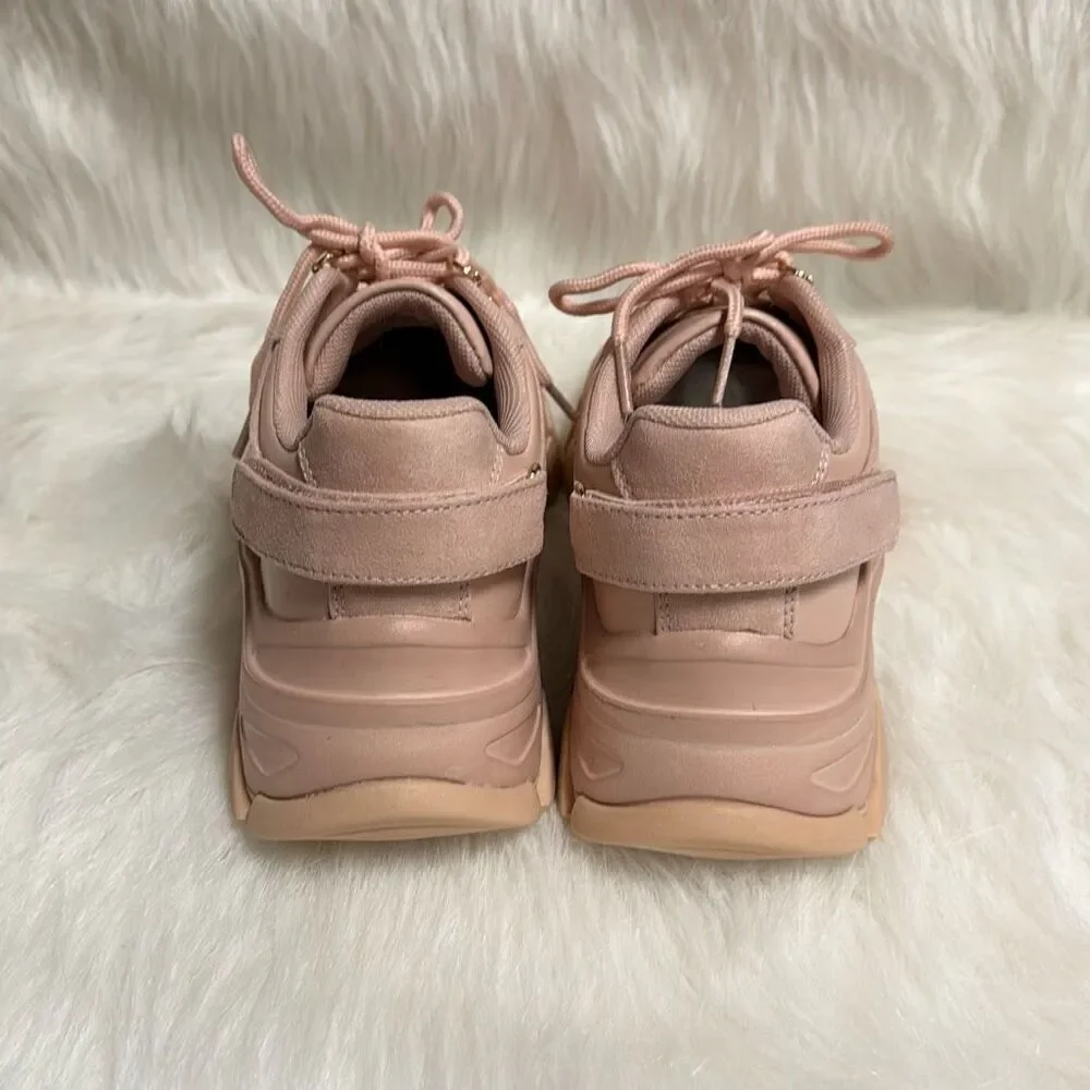 Just Fab Women’s Blush Sneaker Size 6.5 NEW
